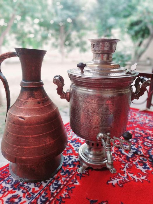 мис куза сотилади, латун самовар билан