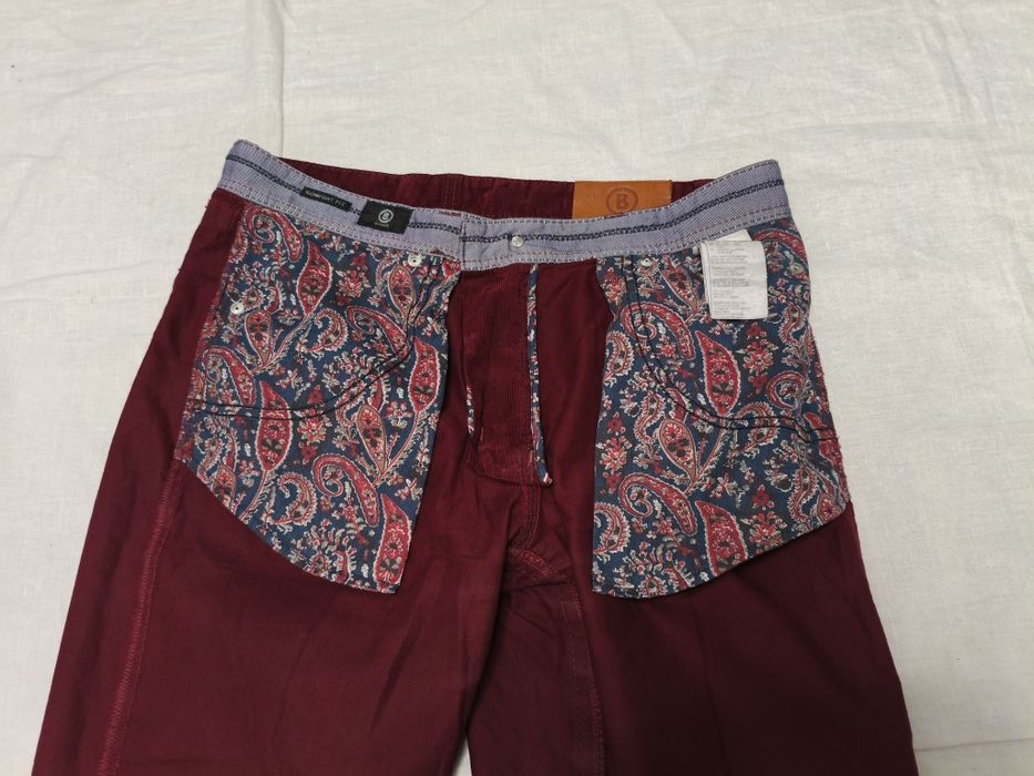 Pantaloni Bogner Comfort Fit mărime 5/M/L bărbați casual velură grena