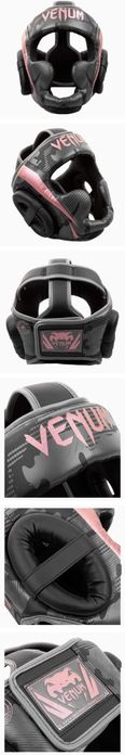 Casca de box Venum Elite - Black/Pink Gold