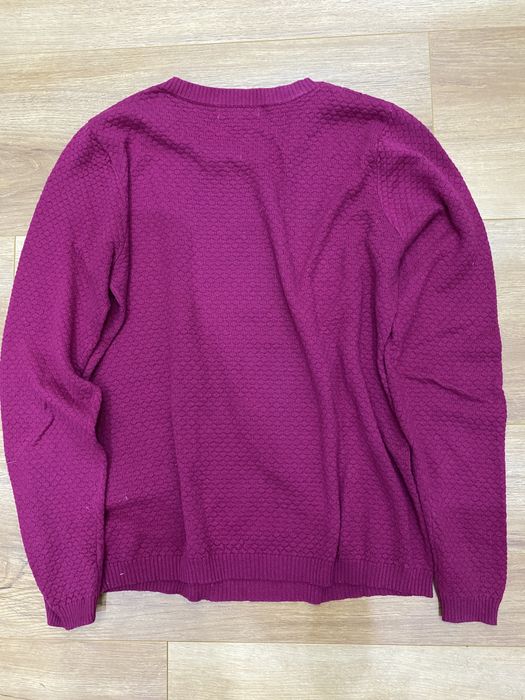 Малиновая кофта со стразами koton