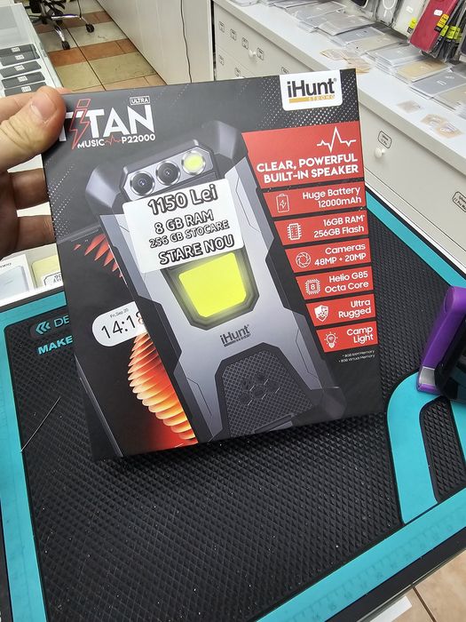 Ihunt Titan P22000 Ultra Music, 8/256 GB, Nou, 2 ani garanție