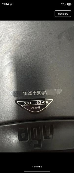 Casca moto, AGV, XXL