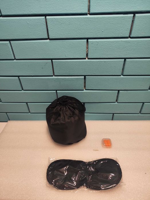 Mineup възглавница за пътуване от мемори пяна за самолет и кола черна