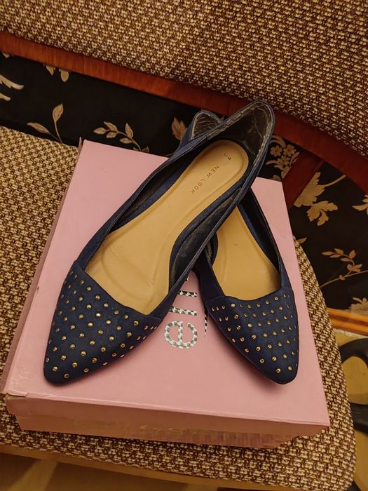 Туфли-лодочки светло синего цвета от фирмы New Look