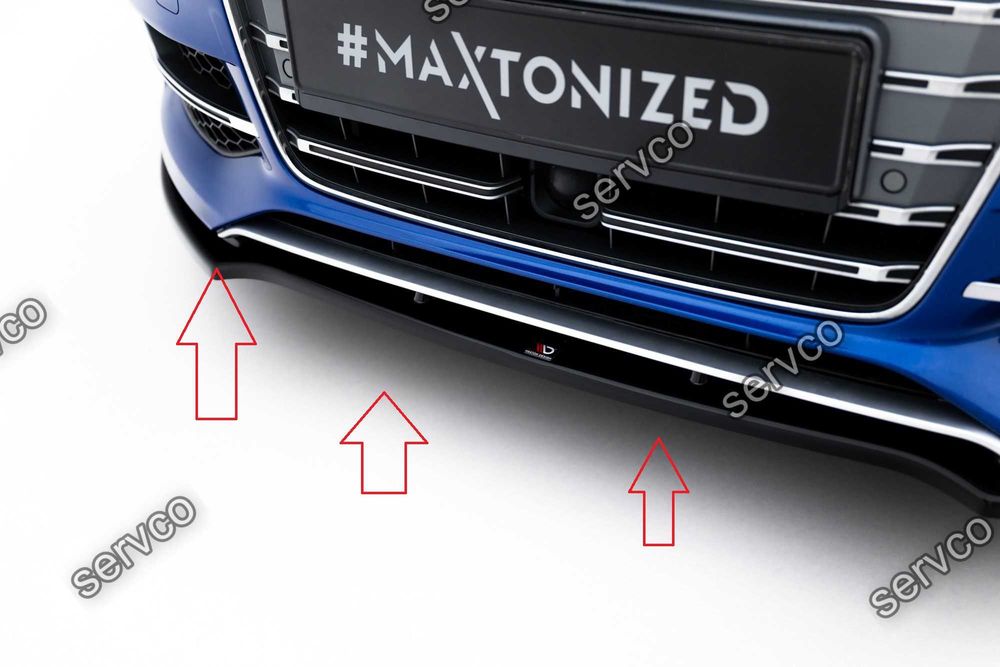 Prelungire splitter bara fata Audi S3 A3 S-Line 8V 2013-2016 v14 - Maxton Design