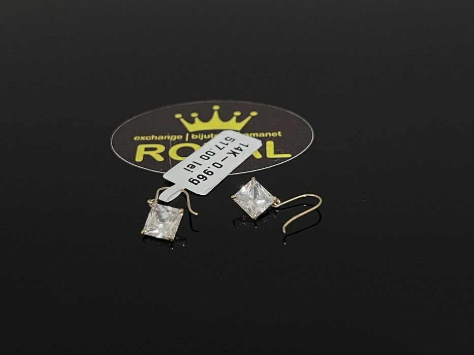 Bijuteria Royal CB : Cercei dama aur nou 14k 0,96gr