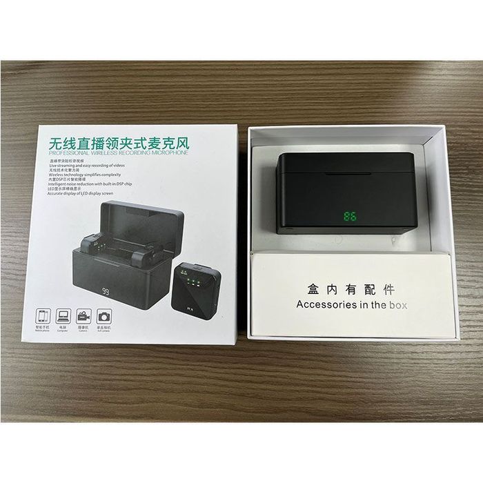 Петличные микрофоны с зарядным  кейсом