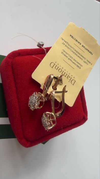 Золотые серьги 585 пробы