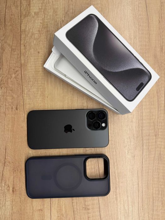 iPhone 15 ProMax 1 TB - stare perfecta husa+folie+protectie camere