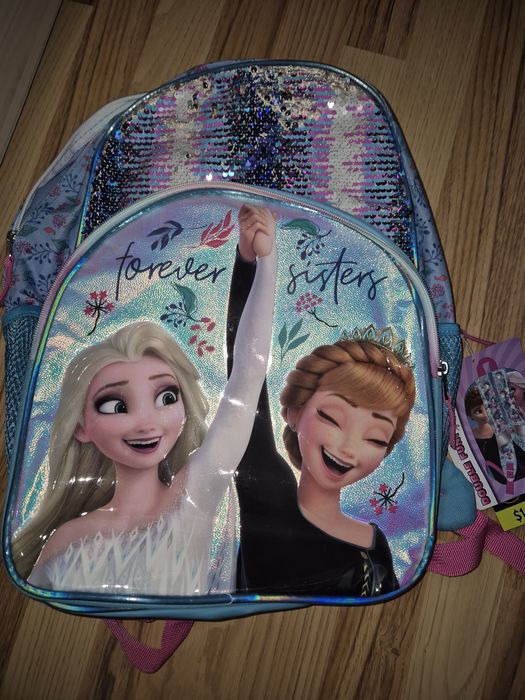 Раница за момиче gabol  сет с чантичка и несесери /Елза и ана /стич