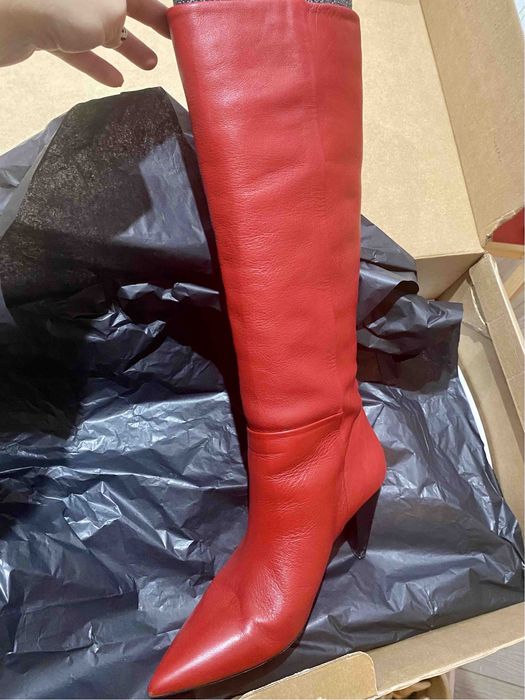 Mango-кожени ботуши- Намалени!!!