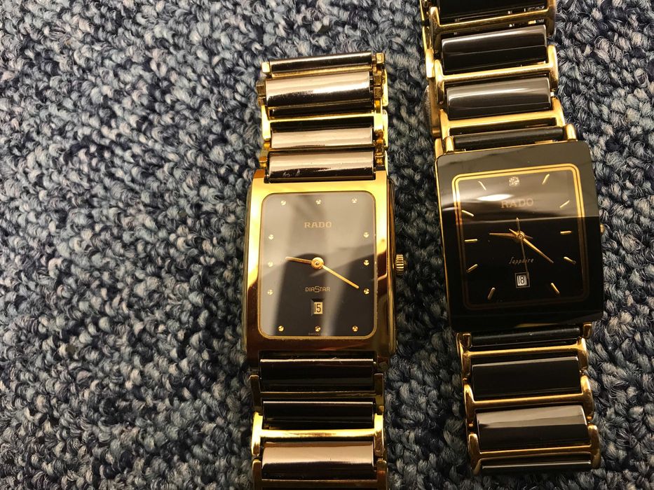 RADO DIASTAR Date Ceramic Gold Watersealed SAPPHIRE CRYSTAL 160.0395.3