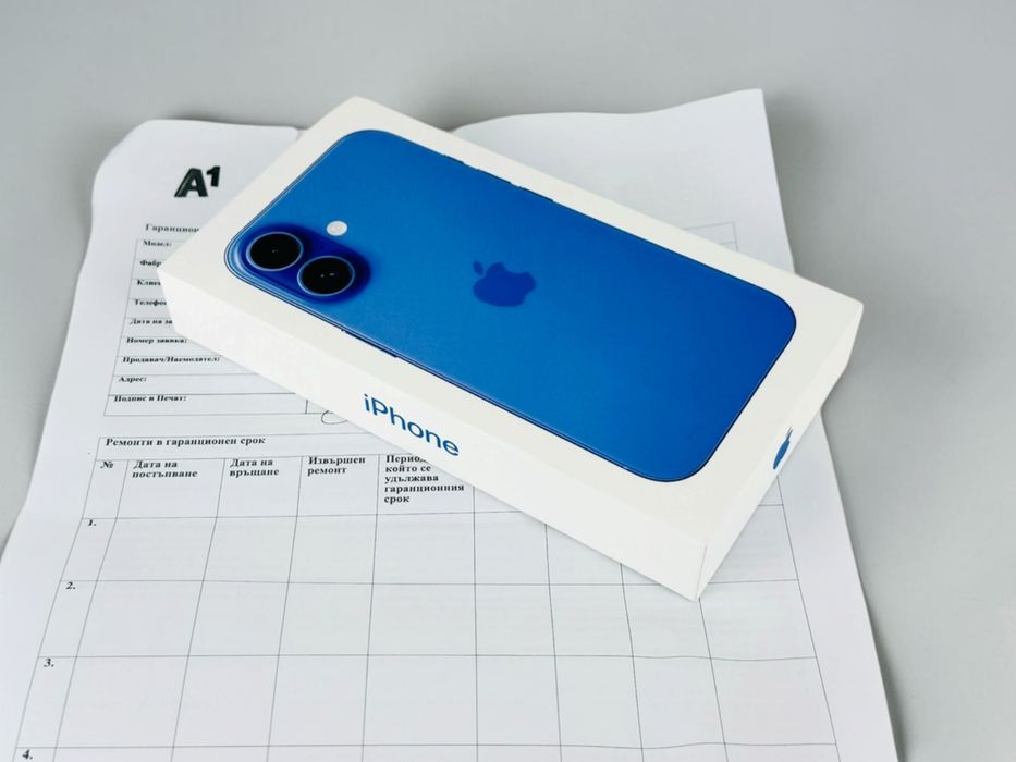 НОВ! Apple iPhone 16 128GB Ultramarine 2г. Гаранция!