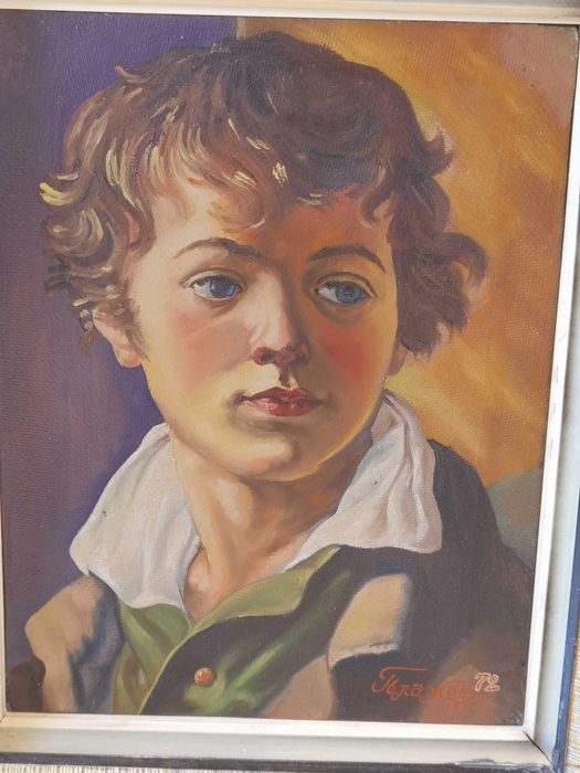 Картина "Портрет на моя син" от Василий Тропинин- маслени бои, Платно