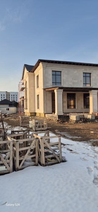 Монтаж травертина на сварку