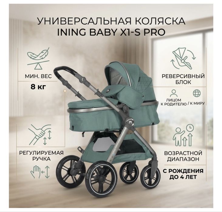 Коляска 2 в 1 Ining baby