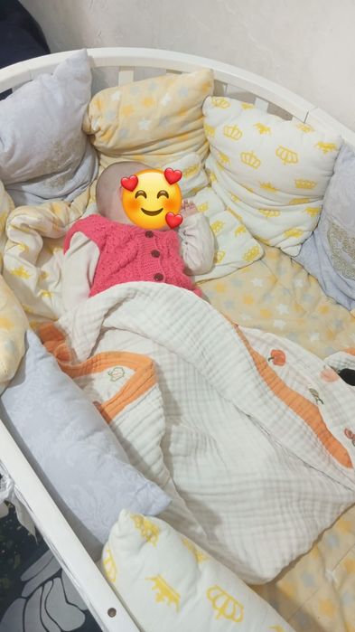 Манеж с бортиком и матрас