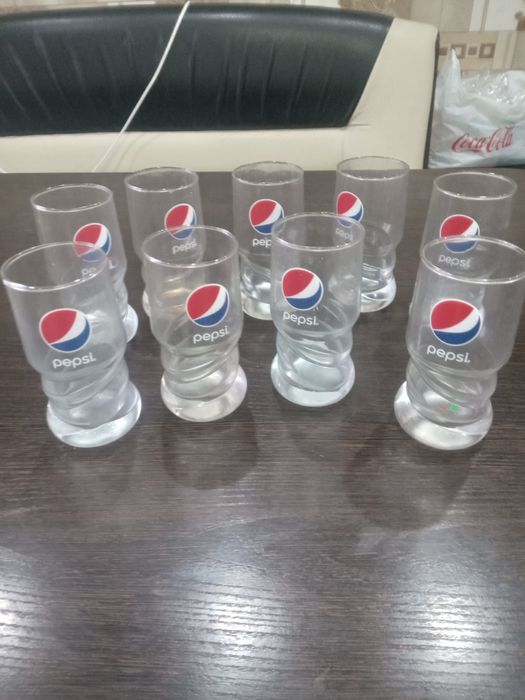 Набори стаканов пепси стекло