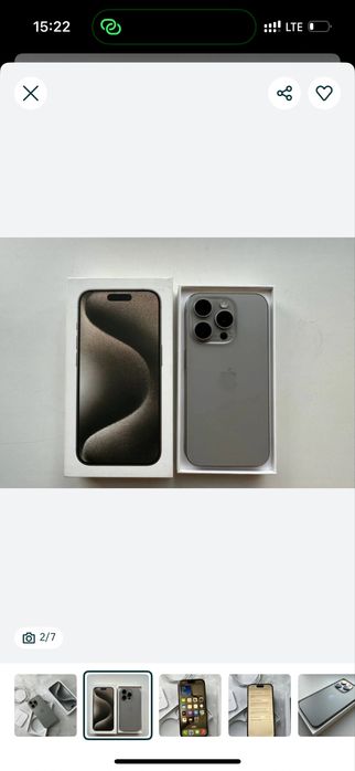 Iphone 15 pro 128 talik yomkost 87%