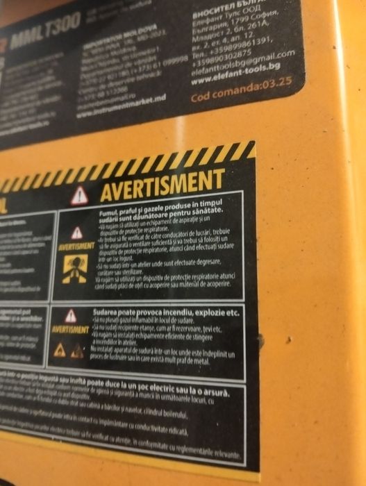 Vând apărat de sudura rotor MML T300