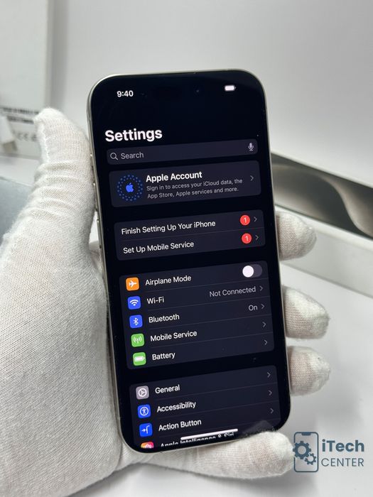 iPhone 15 Pro, 256GB, Natural Titanium, 100% батерия, КАТО НОВ, 1г. ГАРАНЦИЯ!