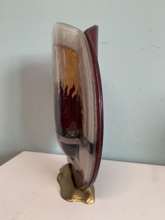 Кръгла стъклена ваза