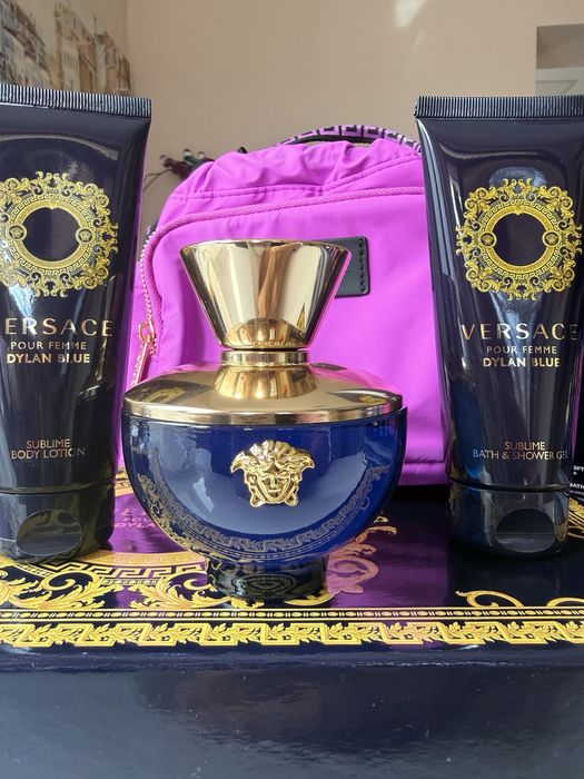 Versace Dylan Blue 85 eu парфюм 100 мл лосион 100 мл душ гел 100 мл