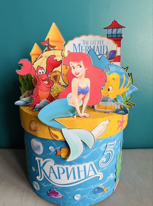 Картонена торта Ариел Малката русалка Arile