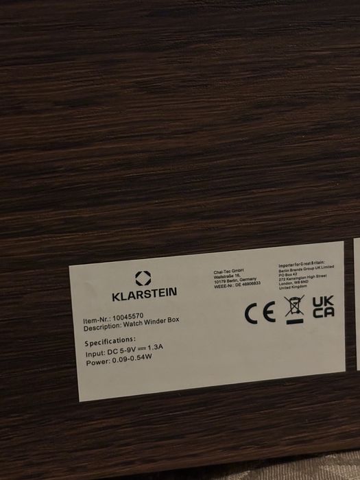 Навиваша курия за часовници Klarstein Brienz 2