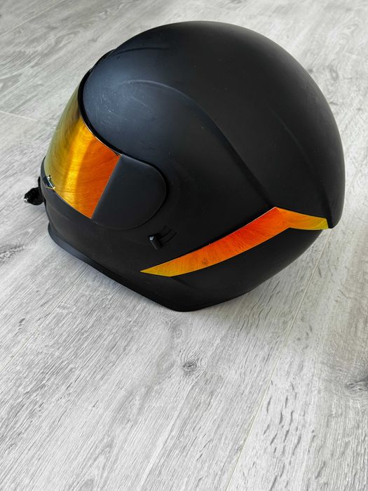 Casca Icon Airform Rubatone Negru Mat + viziera Iridium Rosu - M/L