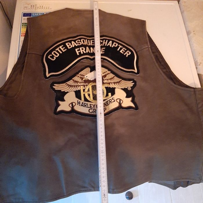 Мъжки кожен елек Harley Owners Group