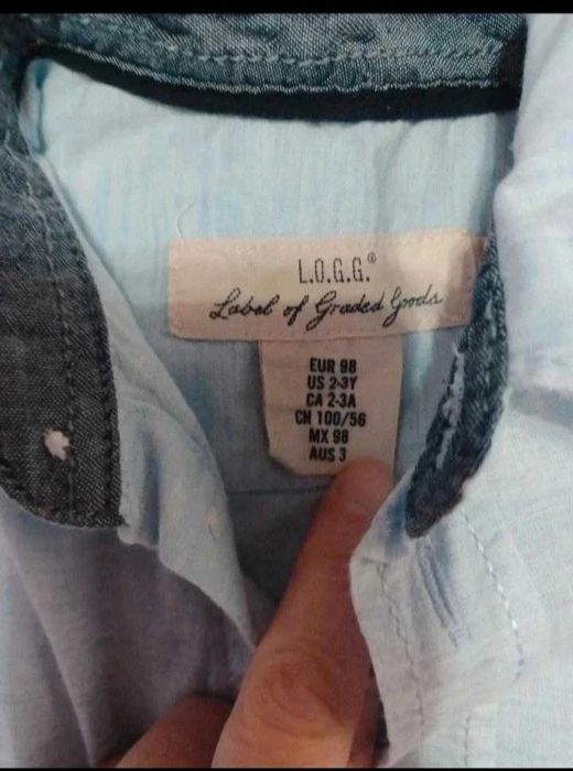 Set baieti H&M, camasa cu 2 maieuri, 98-104