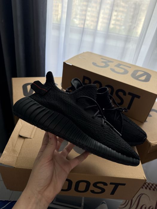 Adidasi Yeezy 350 v2 Black Red / Premium / OFERTA
