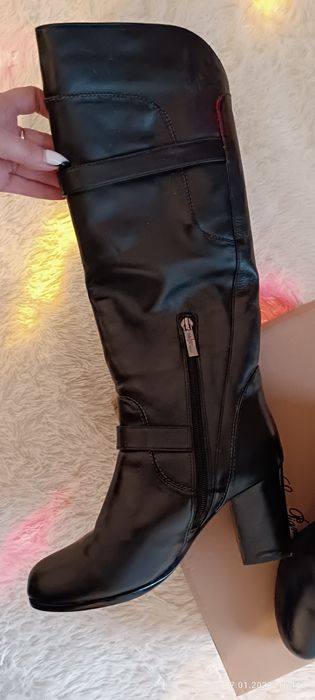 Сапоги кожанные новые