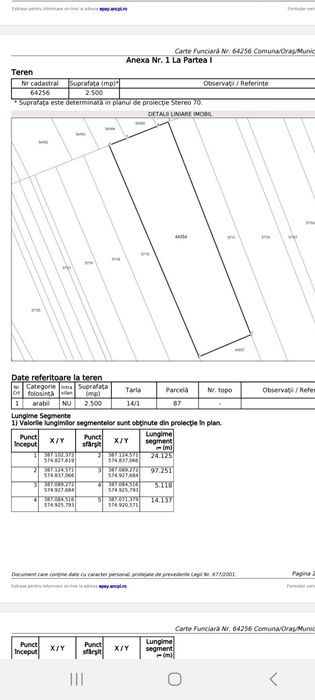 Vand teren extravilan 2500m2 in Salicea.