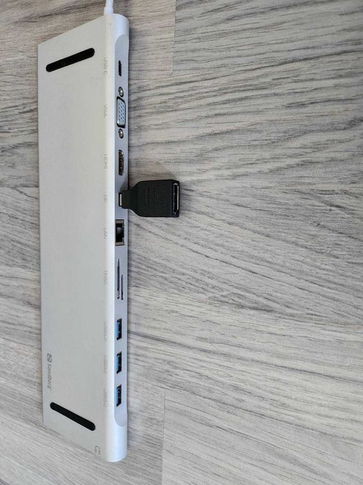 Докинг станция Sandberg - All-in-1, сива