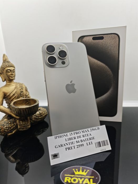Amanet Royal: iPhone 15 Pro Max /256gb/84 Baterie