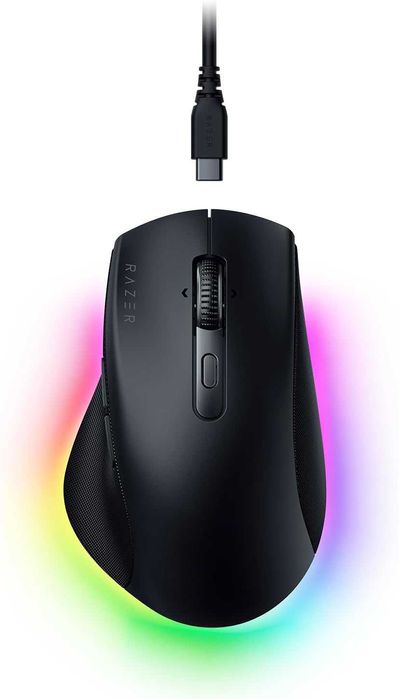 } Мышь Razer Pro Click V2, RGB, USB-A/WL/BT, чёрный