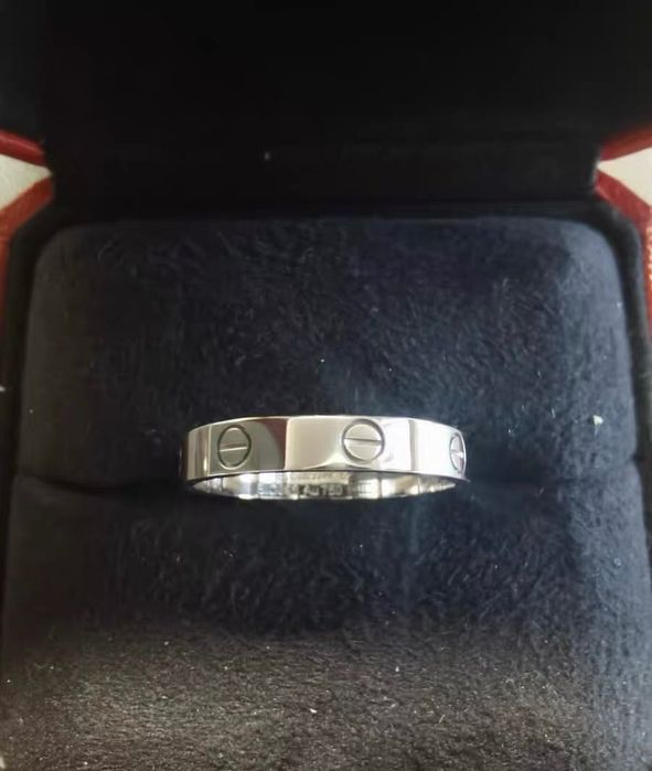 Кольцо Cartier Love белое золото 18k