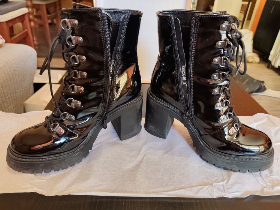 Боти черни еко кожа -NEW YORKE,37- EU, 6.5-US/CAмер