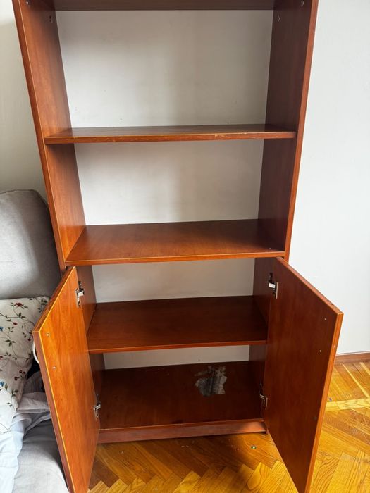 Шкаф книжный, коричневый