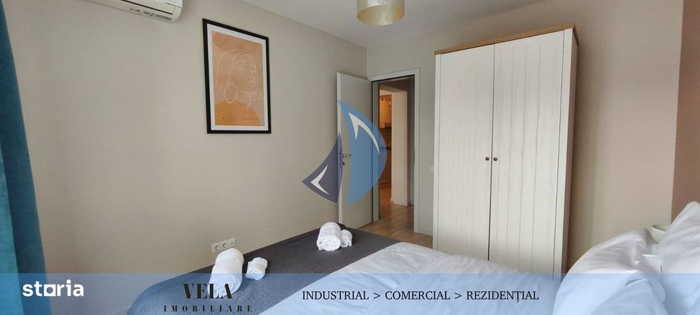 Ap. 2 cam, semicentral, cladire noua, mobilat/utilat