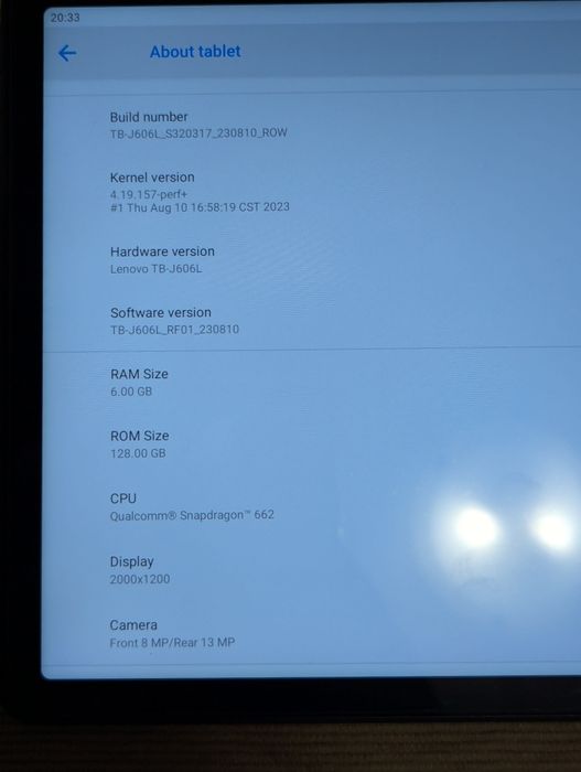 Lenovo TAB P11, 6/128 LTE