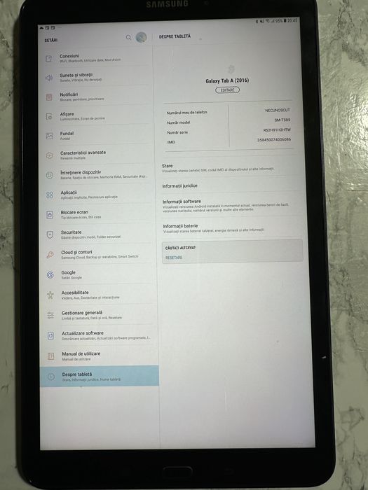 Tableta galaxy tab A