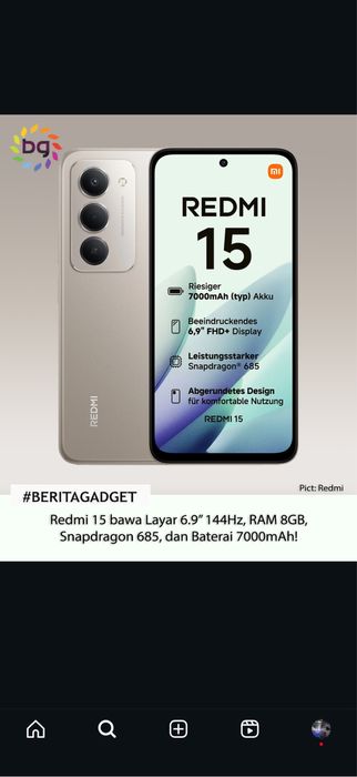 Redmi 15 8/256 8/128 6/128