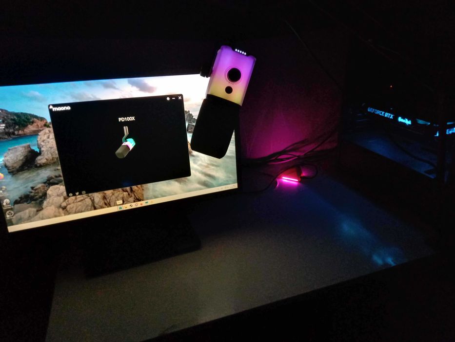 maono pd100x RGB с пантографом