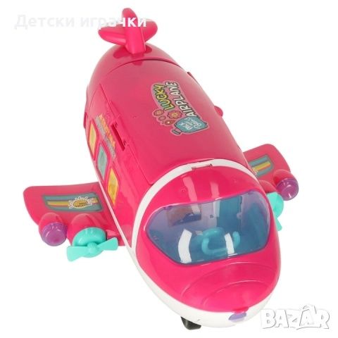 Комплект кукла със подвижен самолет и аксесоари