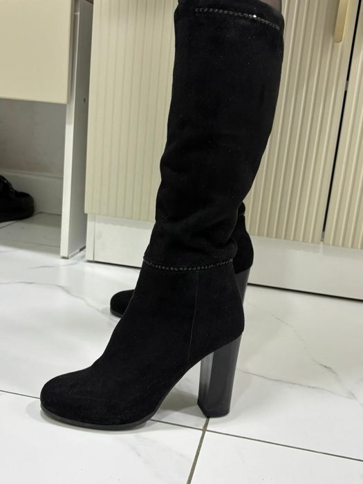 Продам сапоги замша