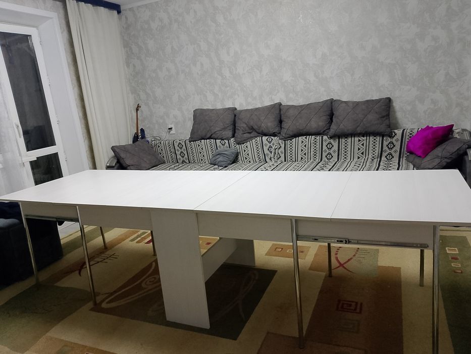 Стол белый 3 метровый