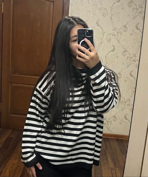 теплый оверсайз свитер